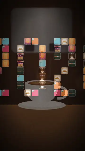 Cinque secondi del recap animato del bar Da Rosa: il mosaico di tessere che si apre, la parola CAFFÈ con il video dentro le lettere, i tagli a ritmo sulle clip del bar e il cartello arancione GRAZIE